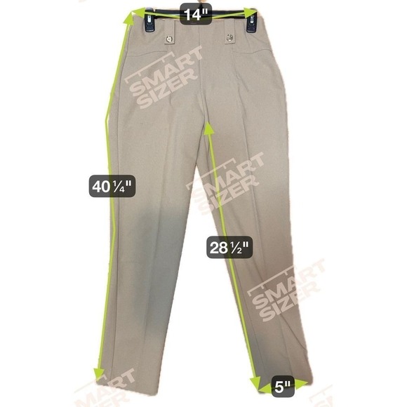 Savion Old Money Soft-Touch Pants Womens Size M Neutral Quiet Luxury Minimalist - Picture 7 of 7